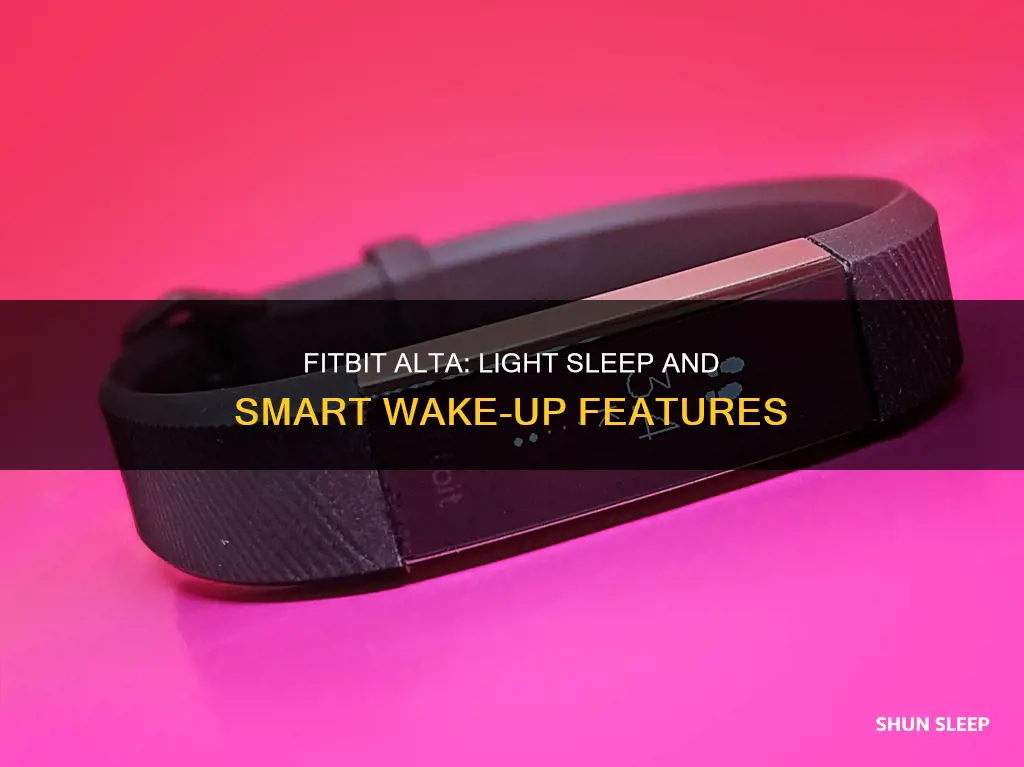 have fitbit alta wake you up in light sleep
