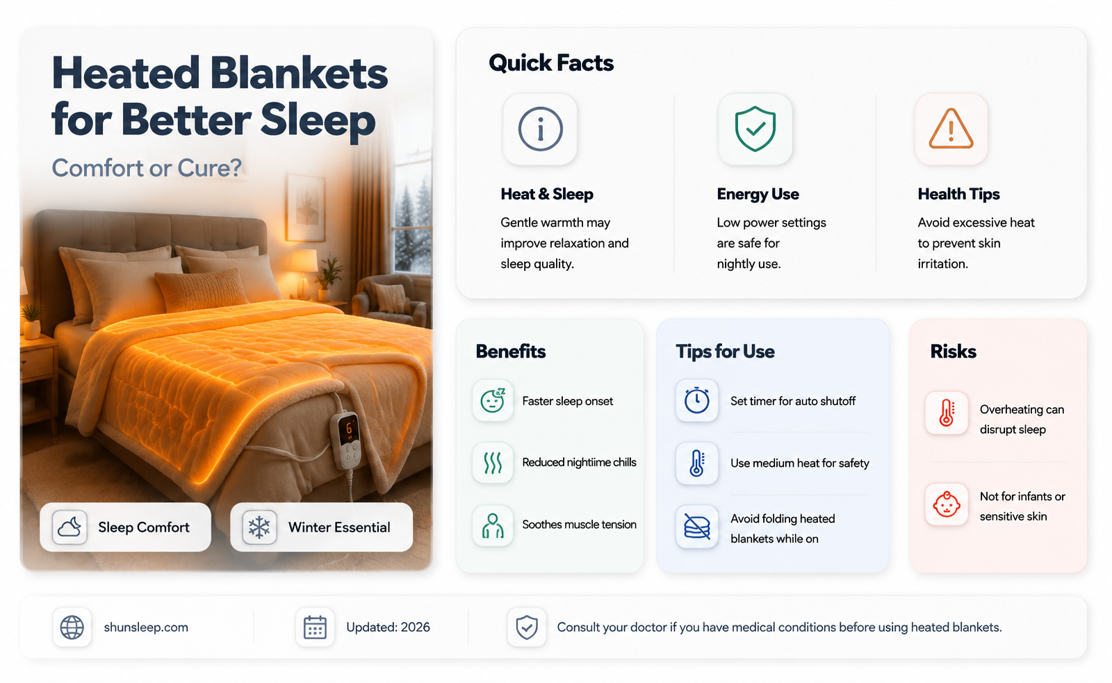 can a heated blanket help you sleep