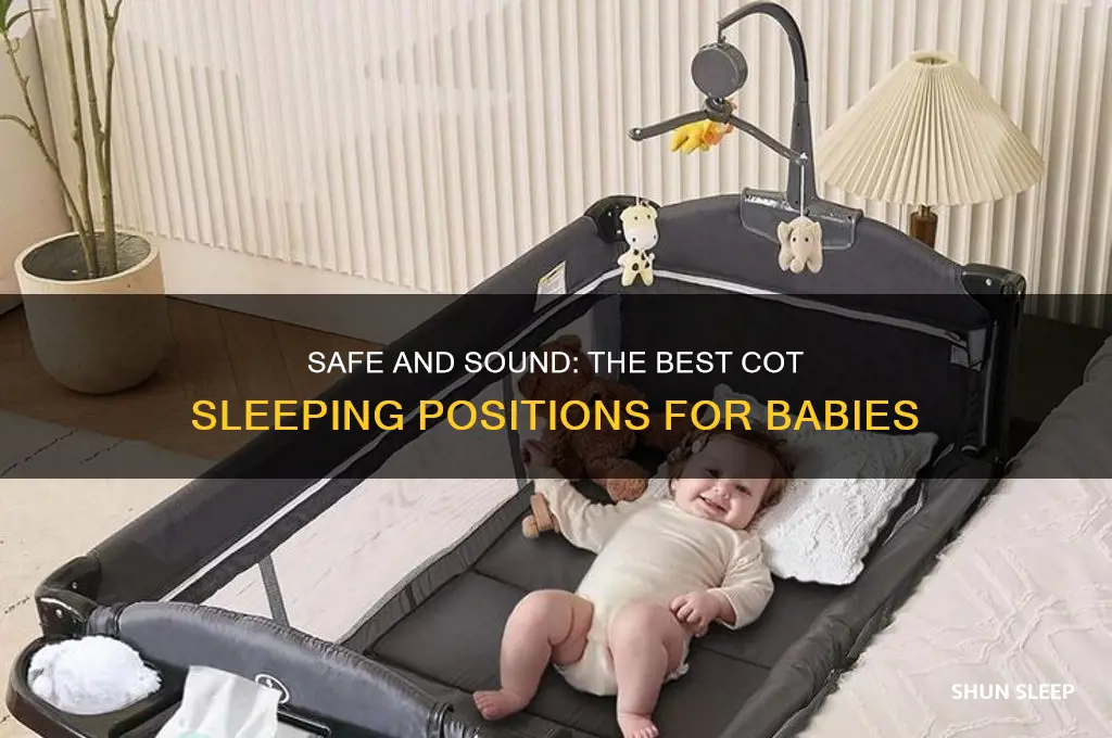 how a baby should sleep in a cot