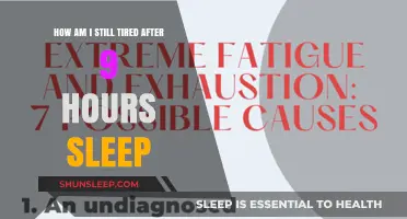 Why Am I Still Exhausted After a Full Night's Sleep?