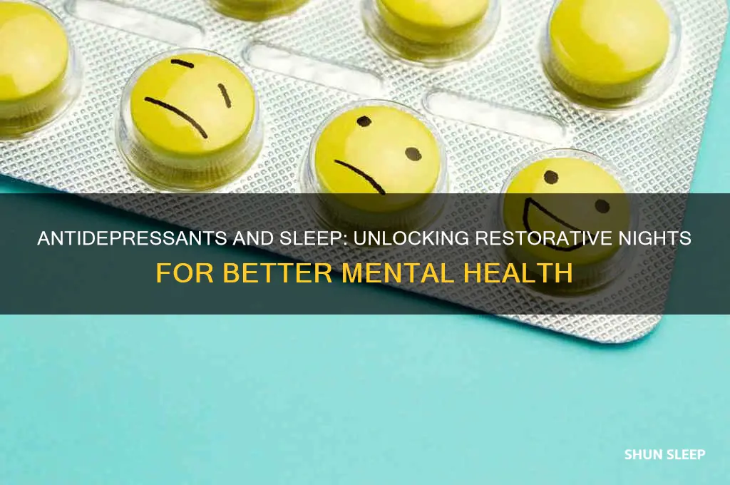 how antidepressants help sleep