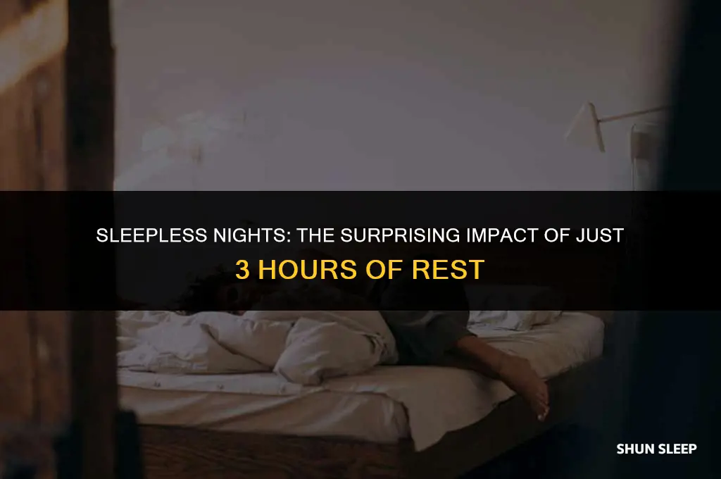 how bad is 3 hours of sleep