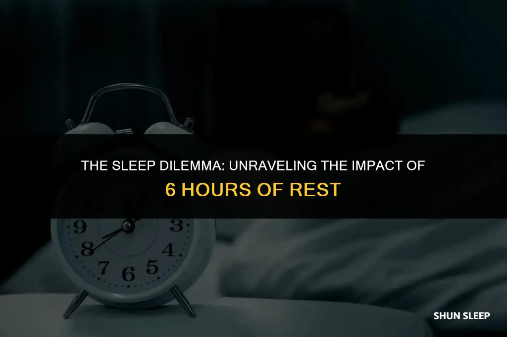 how bad is 6 hours of sleep