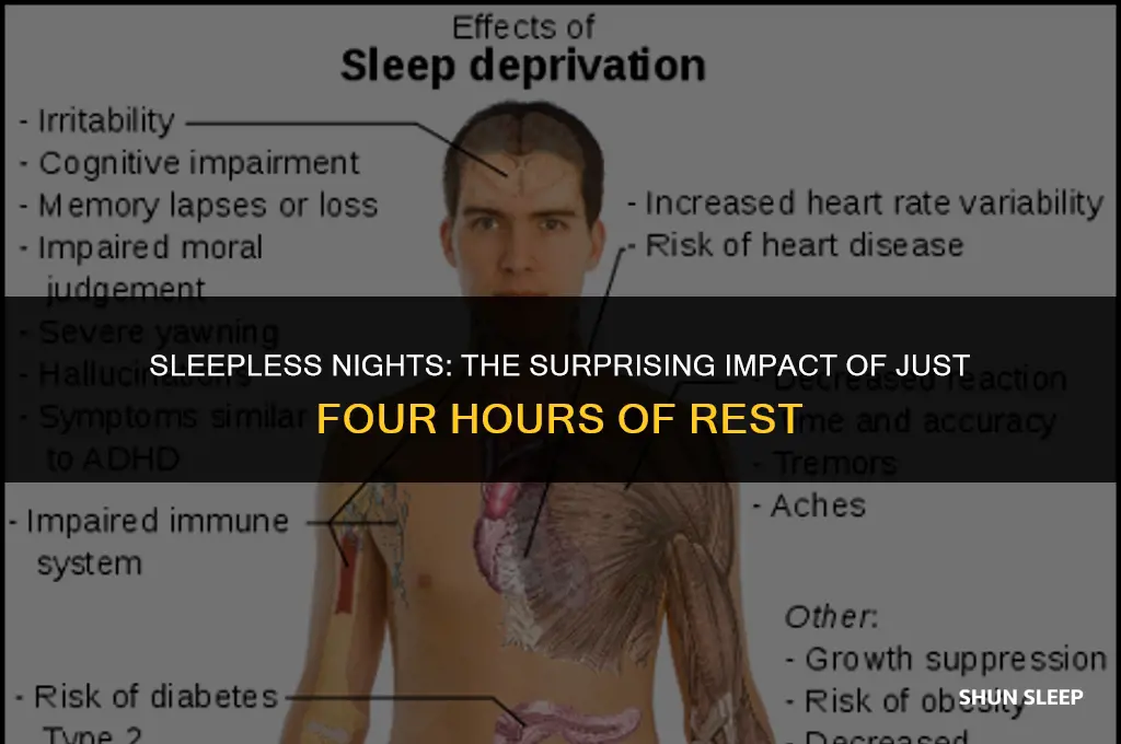 how bad is getting only fpur hours of sleep