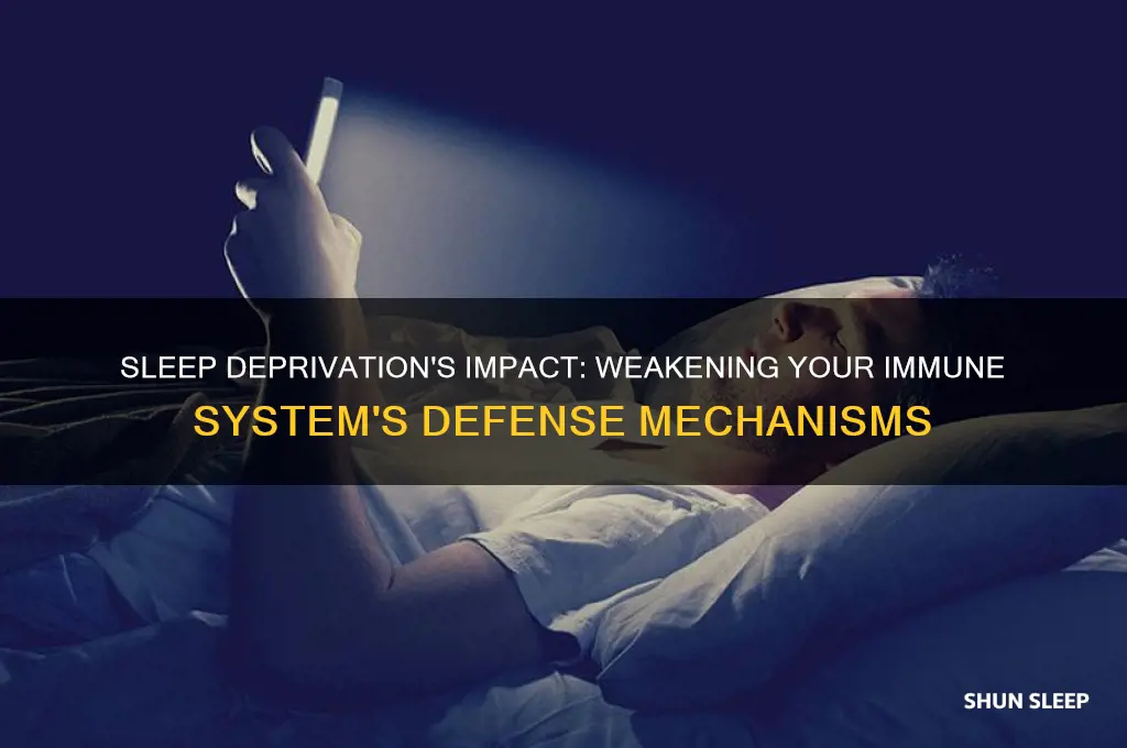 how bad is not getting sleep on your immune system