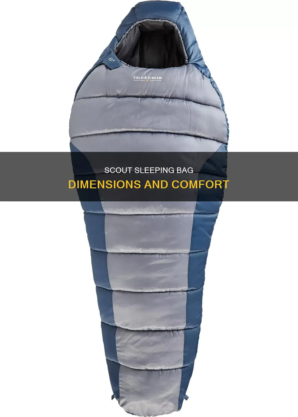 how big is a scout sleeping bag