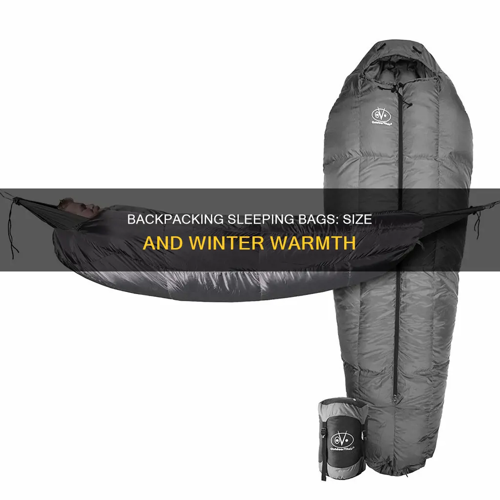 how big is a winter backpacking sleeping bag