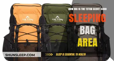 Spacious Teton Scout 3400 Sleeping Bag Area
