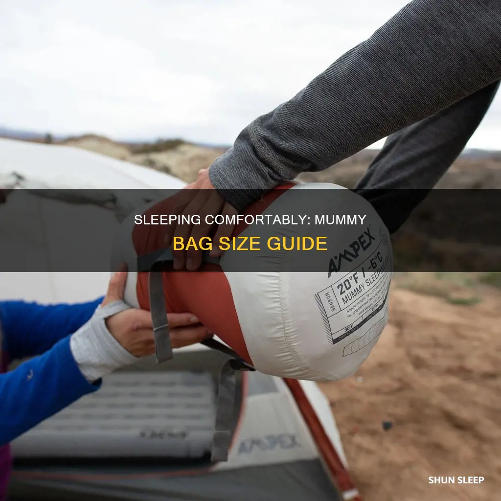 how big should a mummy sleeping bag feel