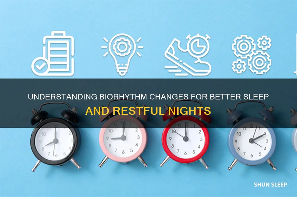 how biorhythm change to help sleep