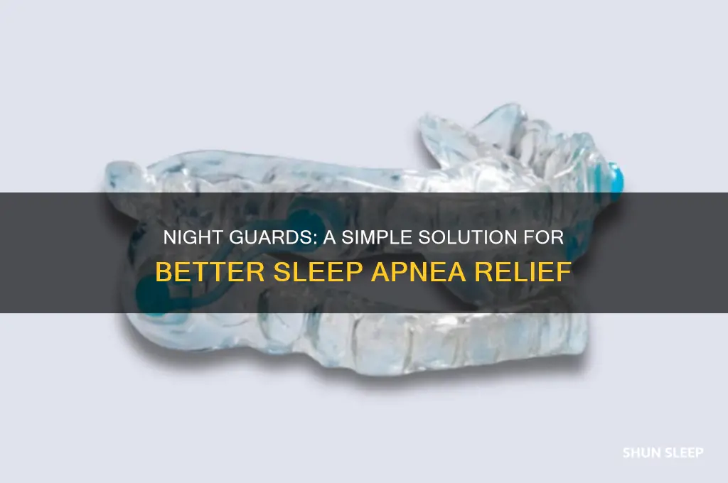 how can a night guard help with sleep apnea
