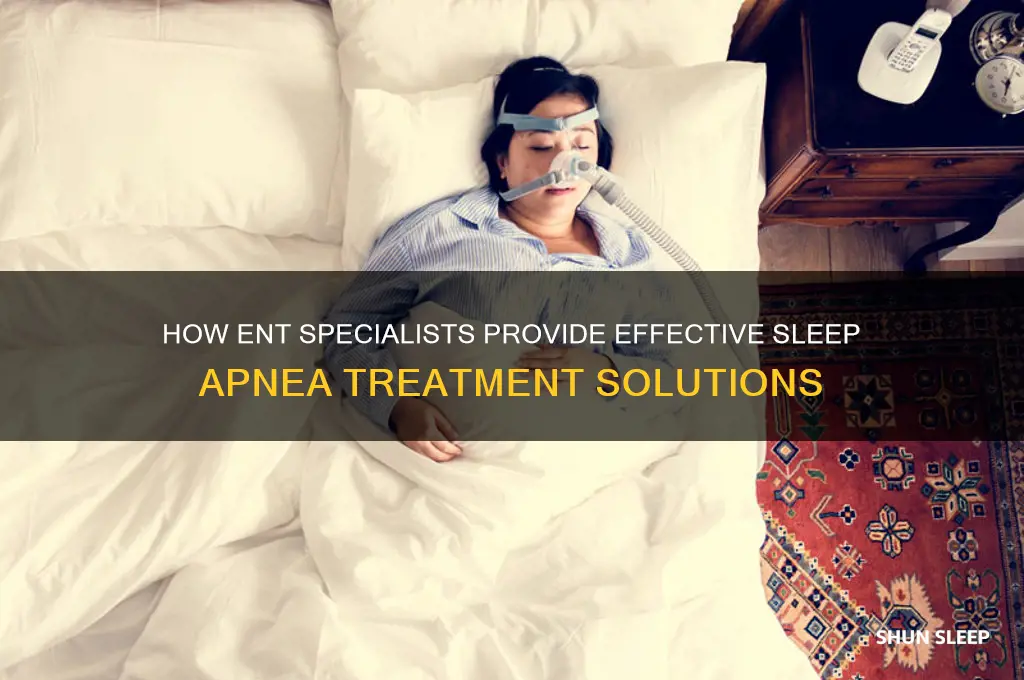 how can an ent help with sleep apnea