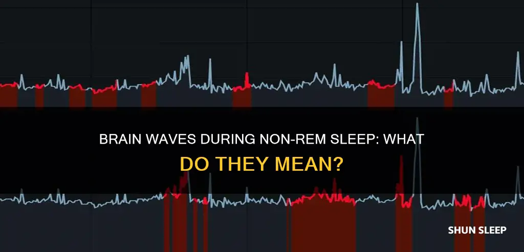 how can brain waves produced during non-rem sleep be desbribed