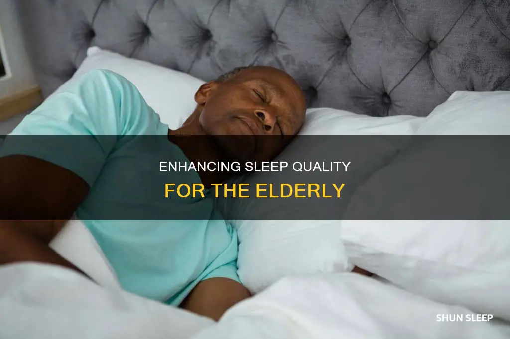 how can elderly sleep better