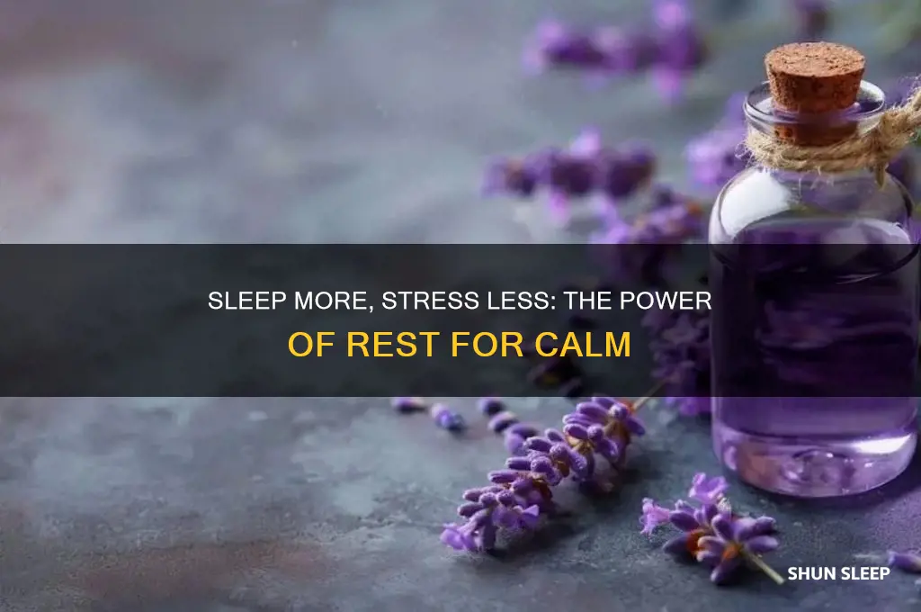 how can getting more sleep help with stress