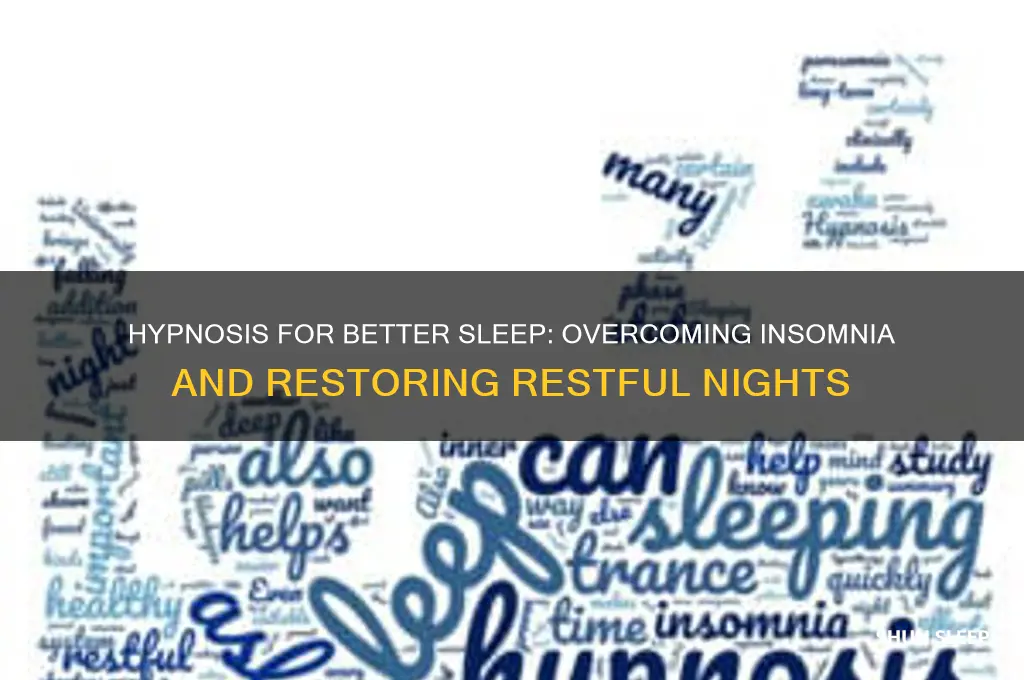 how can hypnosis help with sleep issues