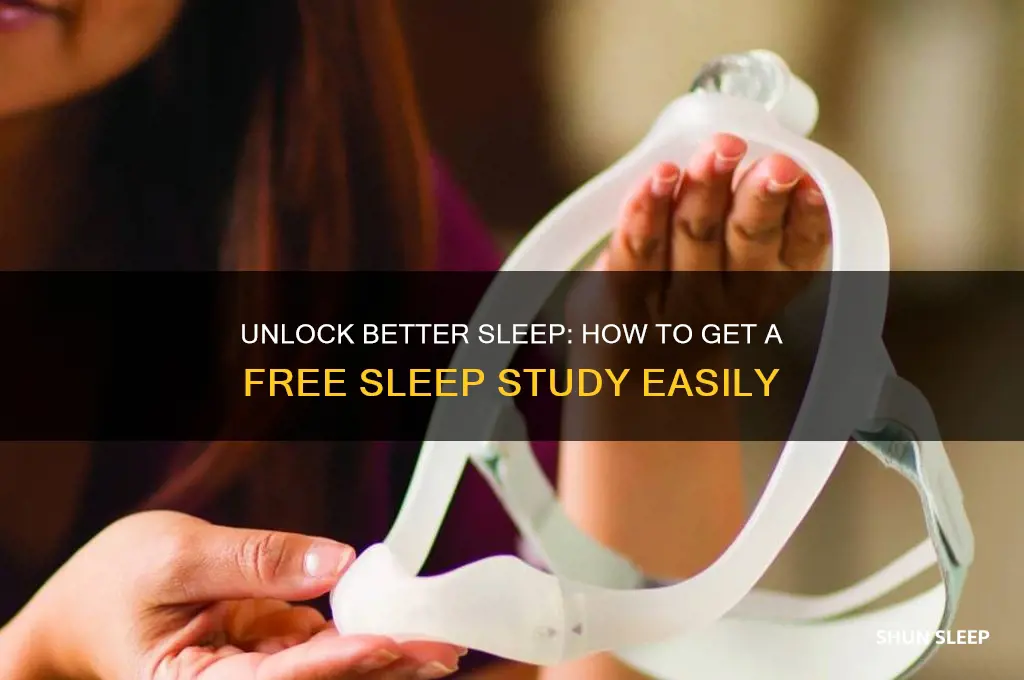 how can i get a free sleep study
