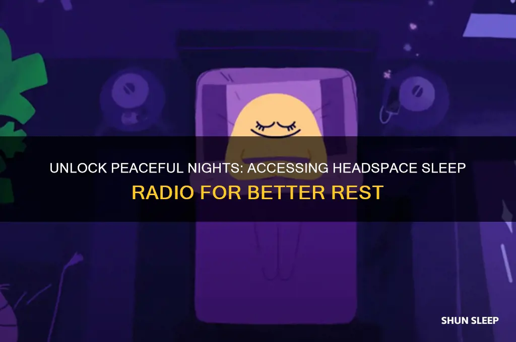 how can i get headspace sleep radio