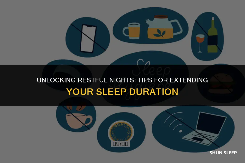 how can i get more hours of sleep