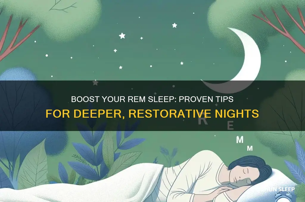 how can i get more rem sleep