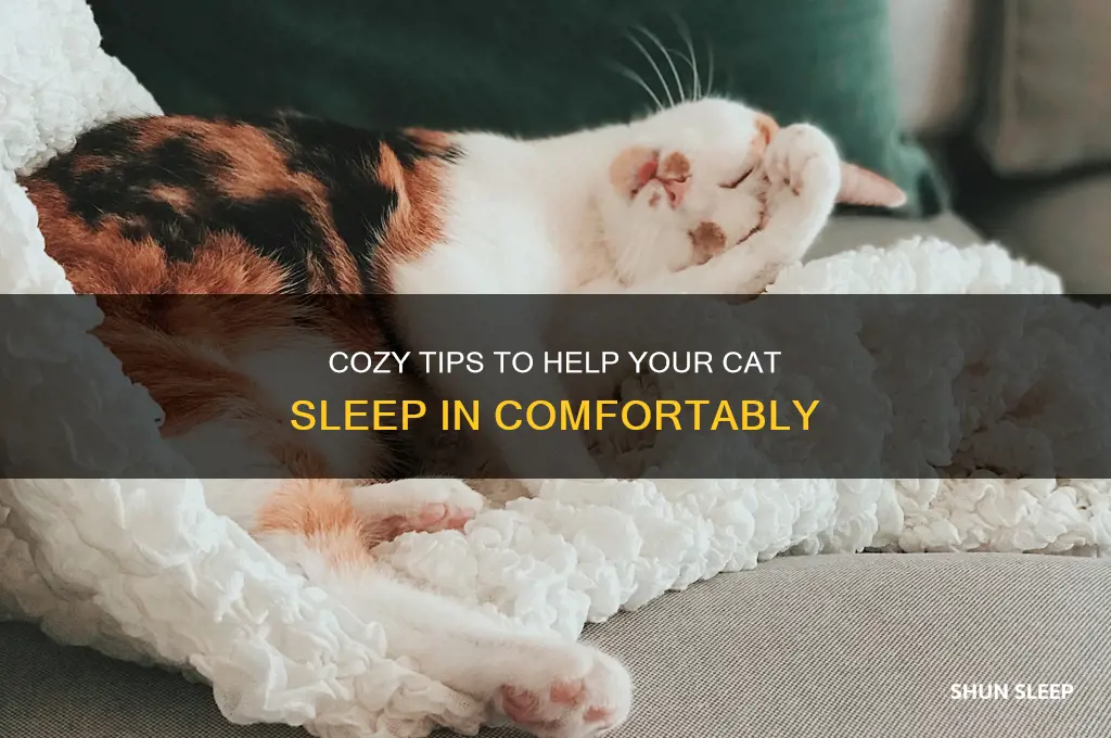 how can i get my cat to sleep in
