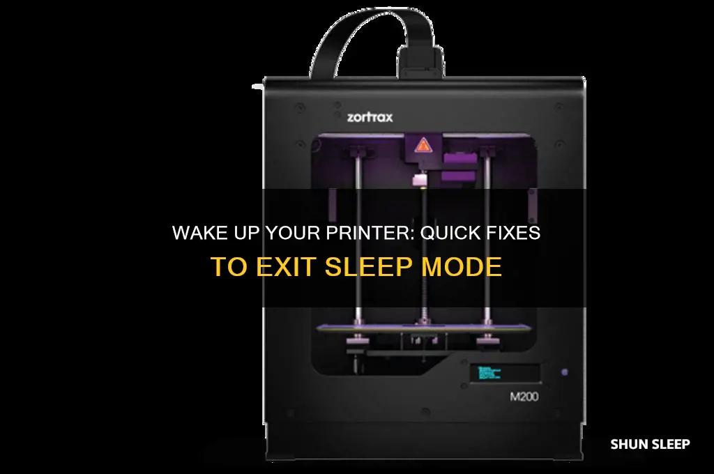 how can i get my printer off of sleep mode