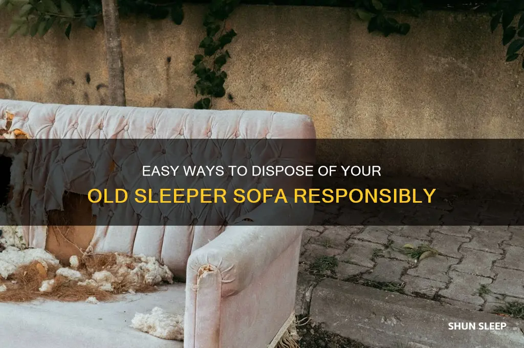 how can i get rid of my old sleeper sofa