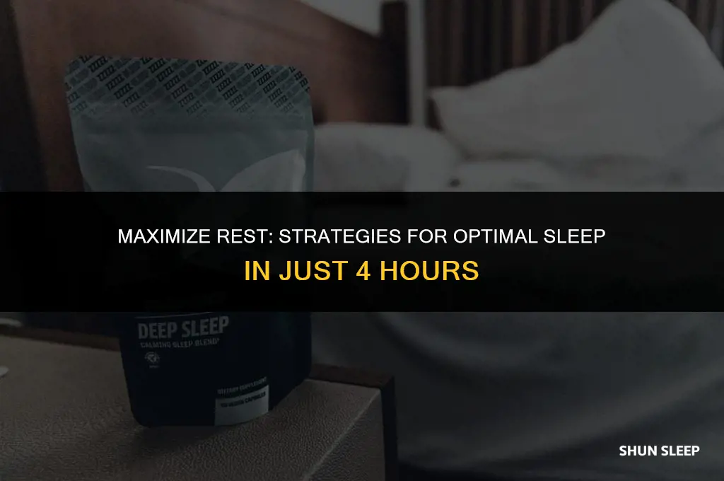 how can i optimize 4 hours of sleep