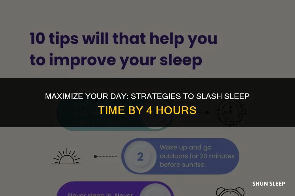 how can i reduce my sleep time in 4 hours