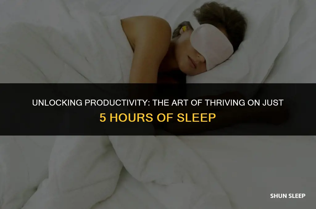 how can i reduce my sleep to 5 hours