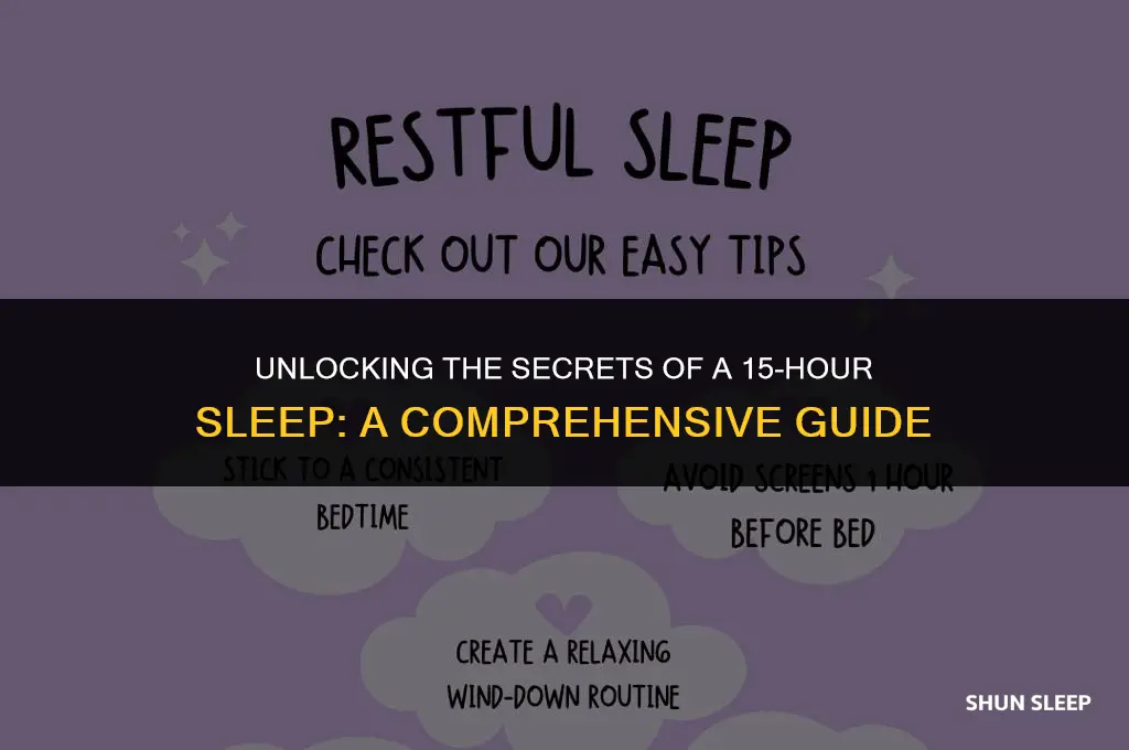 how can i sleep 15 hours