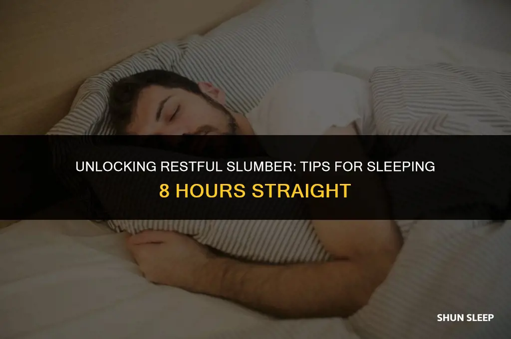 how can i sleep 8 hours straight