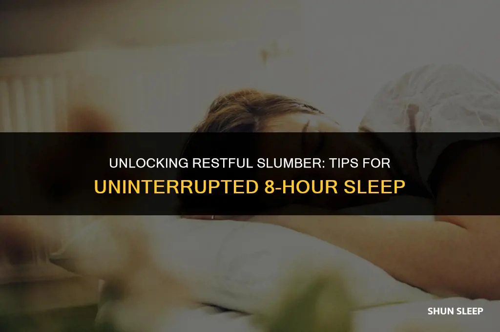 how can i sleep 8 hours without waking up