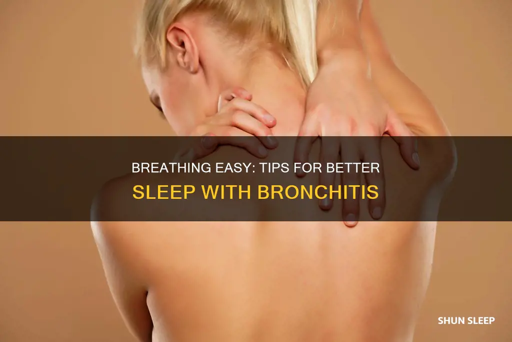 how can i sleep better with bronchitis
