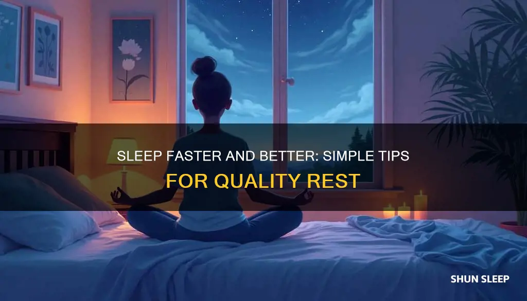 how can i sleep faster and better