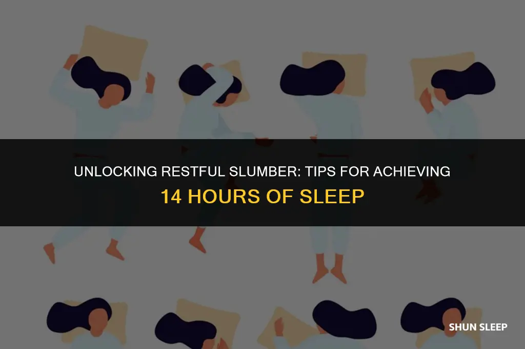 how can i sleep for 14 hours