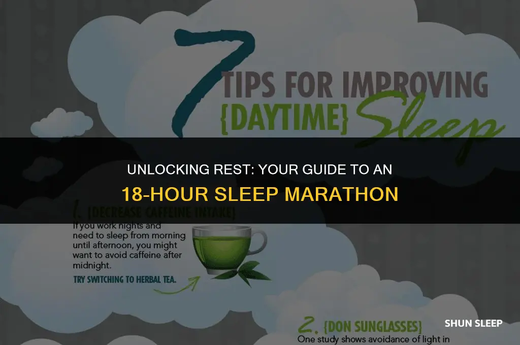 how can i sleep for the next 18 hours