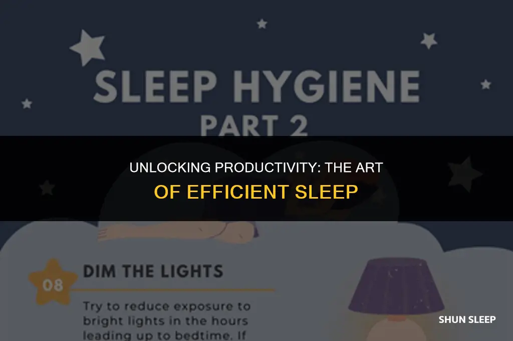 how can i sleep less hours