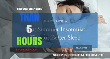 Unlocking Restful Nights: Tips to Extend Your Sleep Beyond 5 Hours