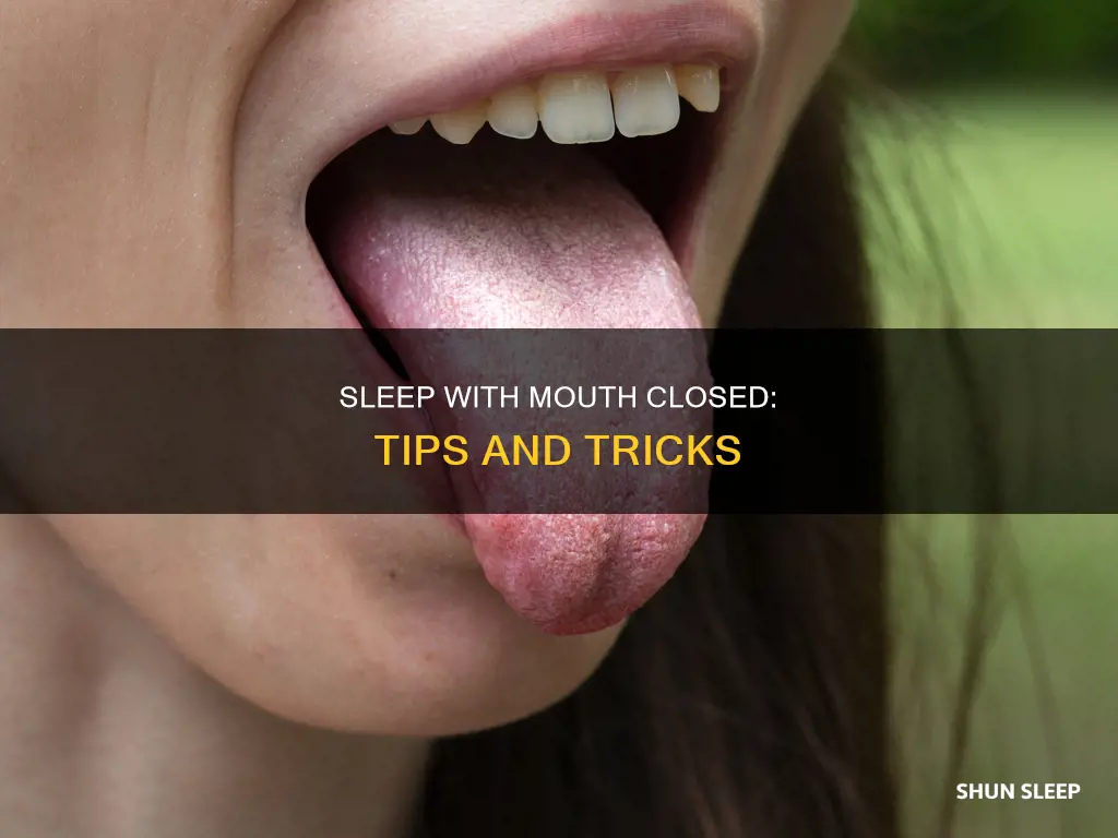 how can i sleep without opening my mouth