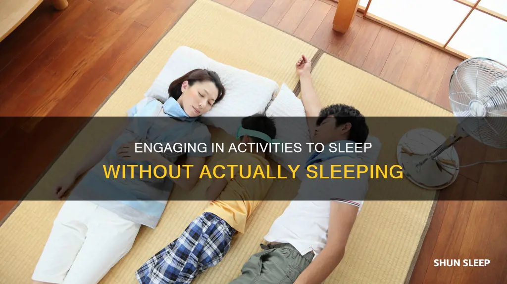how can i sleep without sleeping