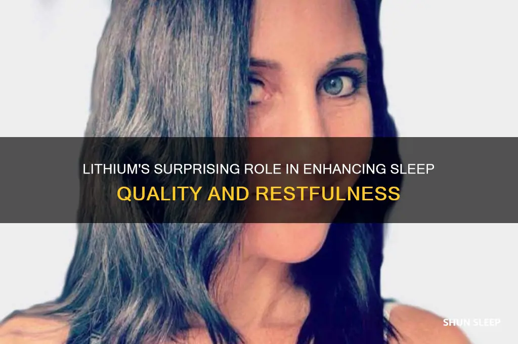 how can lithium help you sleep