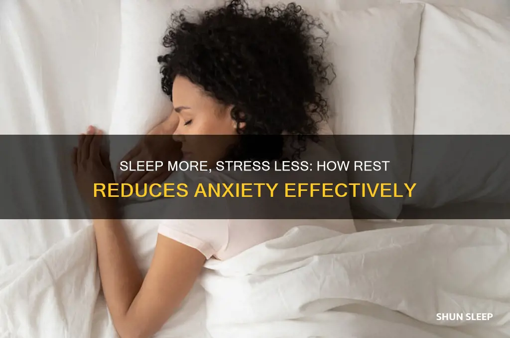 how can more sleep help anxiety