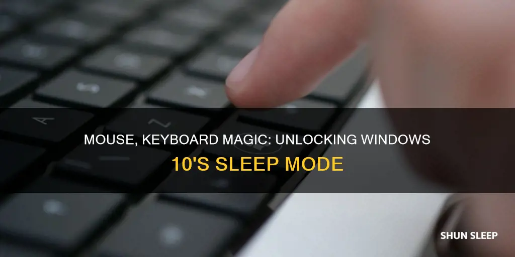 how can mouse keyboard wake computer from sleep windows 10