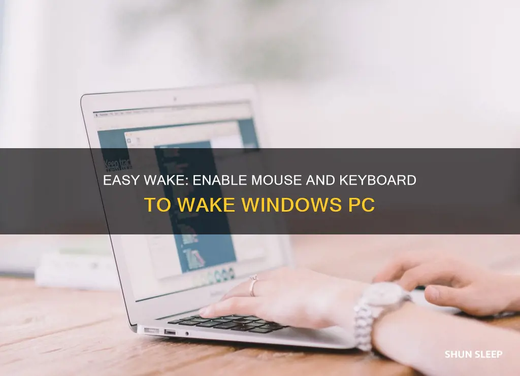 how can mouse keyboard wake computer from sleep windows 10