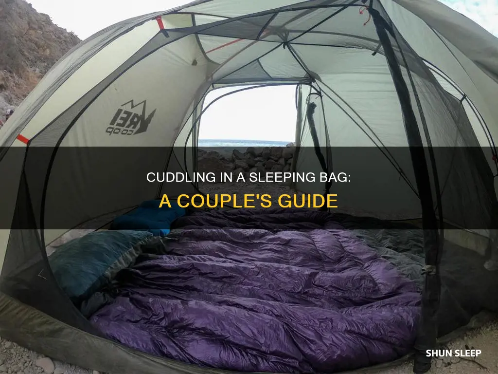 how can two couple in a zip up sleeping bag