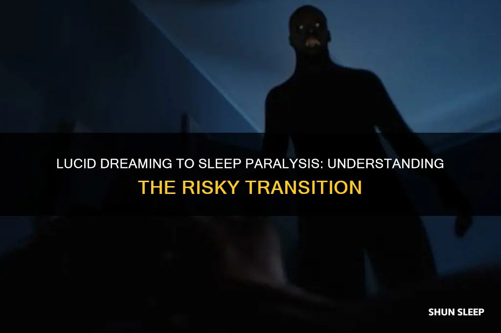 how can u get sleep paralysis from lucid dreaming