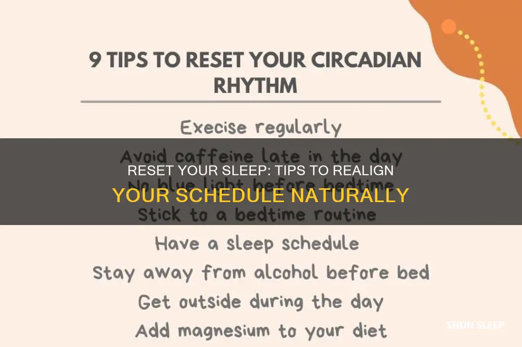 how can you get your sleep schedule back on track