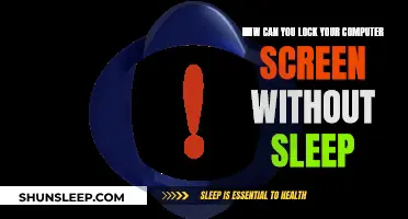 Locking Your Computer Screen Without Sleep: A Simple Guide