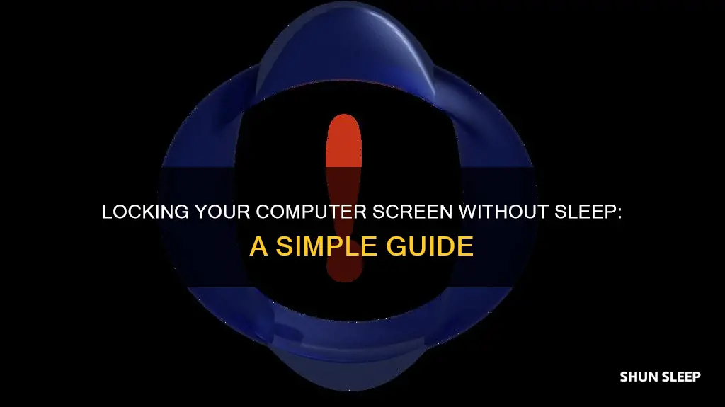 how can you lock your computer screen without sleep